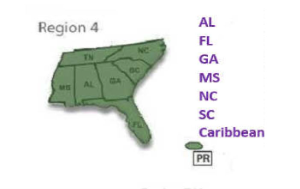 Region 4 Map